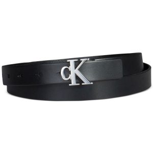 Women's CK Monogram Buckle Skinny Belt